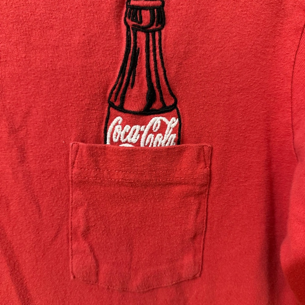 Coca-Cola Red Tee with Bottle Embroidery